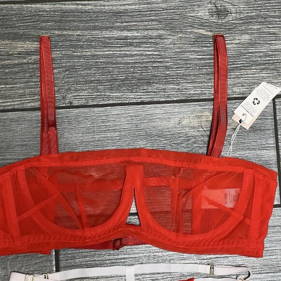 NWT We are HAH Free People Set Wired Bra Thong Panty 30-38B 30B 32B 34B 36B 38B - Picture 9 of 16